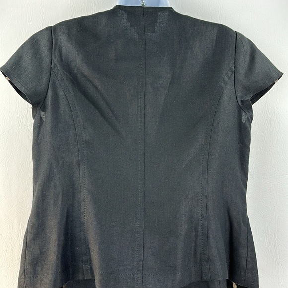 Worth Short Sleeve 100% Linen Two Piece Pantsuit - Picture 8 of 13